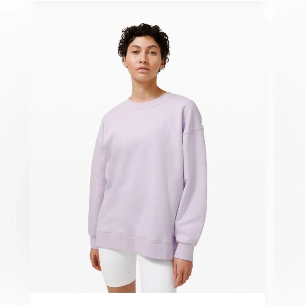 Lululemon Perfectly Oversized Crew Sweatshirt - Lavender Dew - 16 - Picture 1 of 7